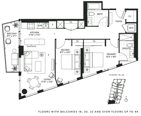 450 Front Street West Studio-3 Beds Apartment for Rent - Photo Gallery 66